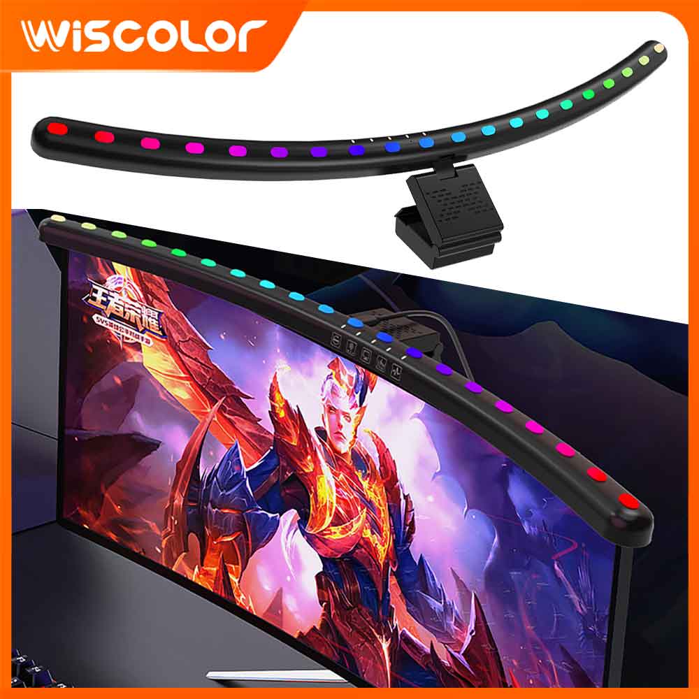 Desk Setup For Office - Barra de Luz RGB para Monitor,