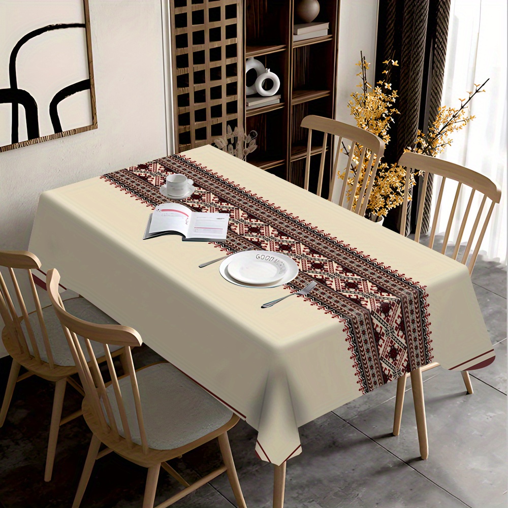 Desk Setup Background - Toalha de Mesa com Estampa Étnica
