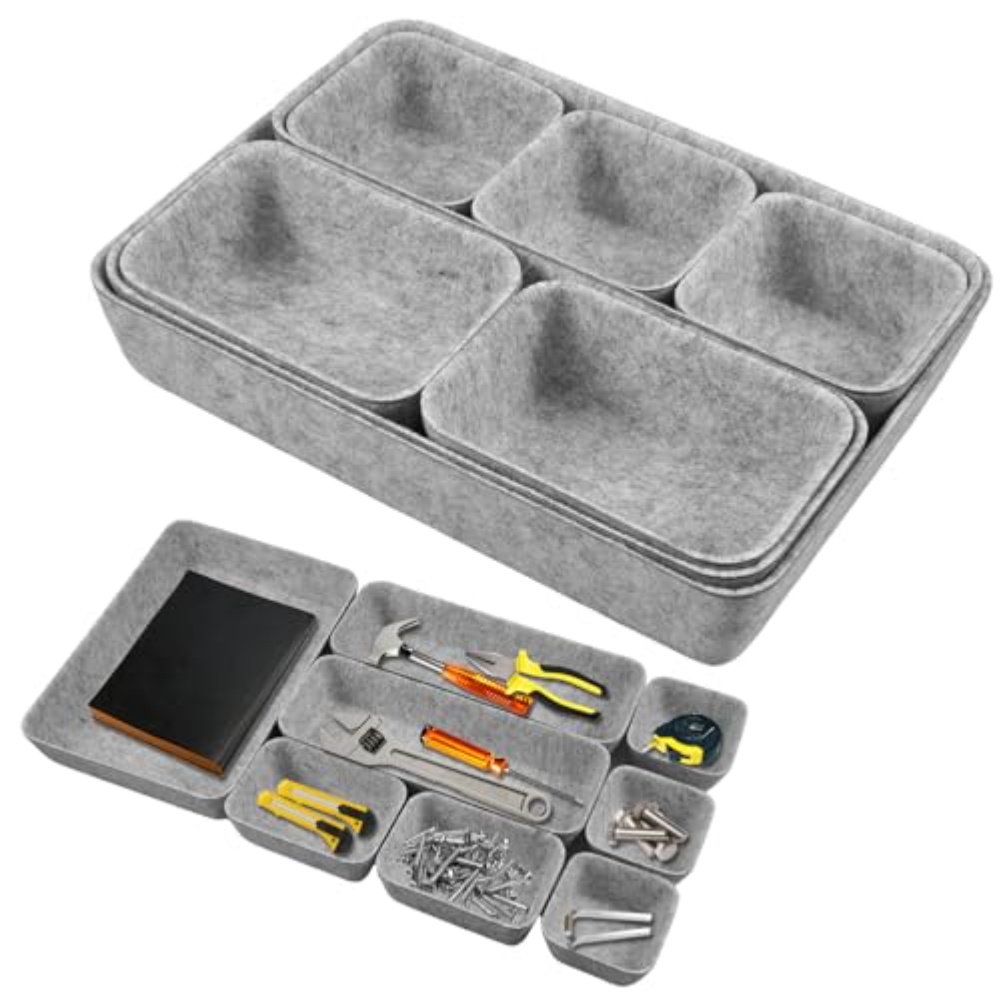 Desk Drawer Unit - Conjunto de 8 Caixas de Armazenamento