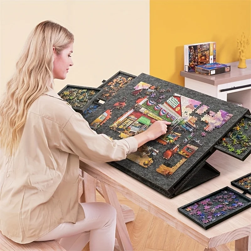 Desk Drawer Unit - Mesa para Quebra-Cabeças com 6 Gavetas