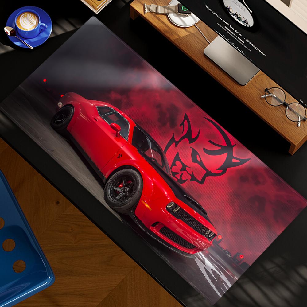 Desk Setup Ideas - D-dodges carro legal mouse pad xxl