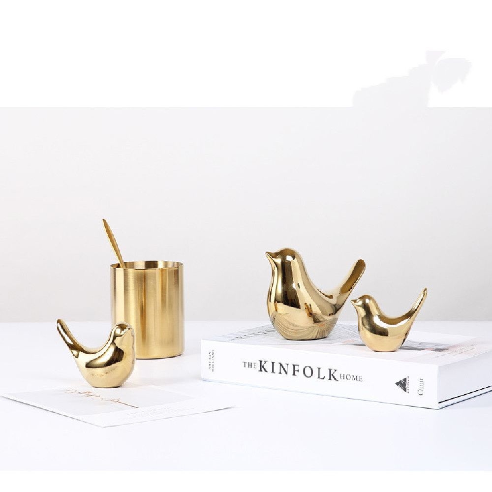 Criativo Nórdico Dourado Cerâm - Desk Setup Background avaliação e preço