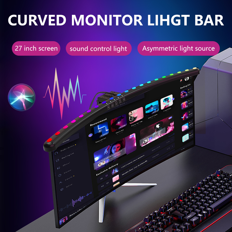 Barra de Luz RGB para Monitor, - Desk Setup For Office avaliação e preço