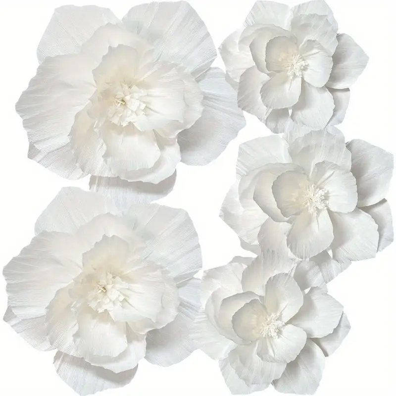 5 pacotes de flores de papel b - Desk Setup Background avaliação e preço