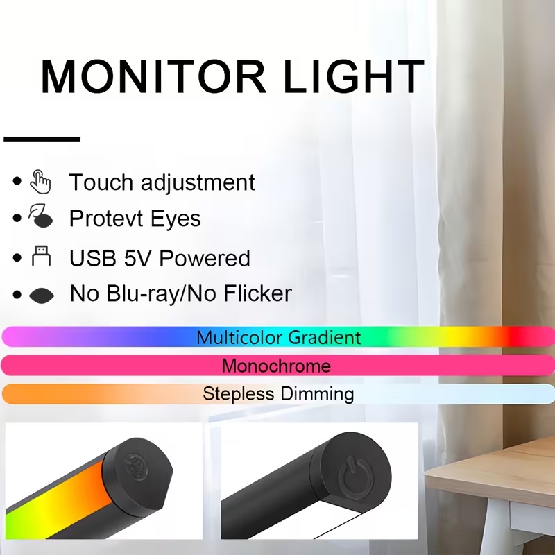 Barra de Luz LED para Monitor  - Desk Setup For Studying avaliação e preço