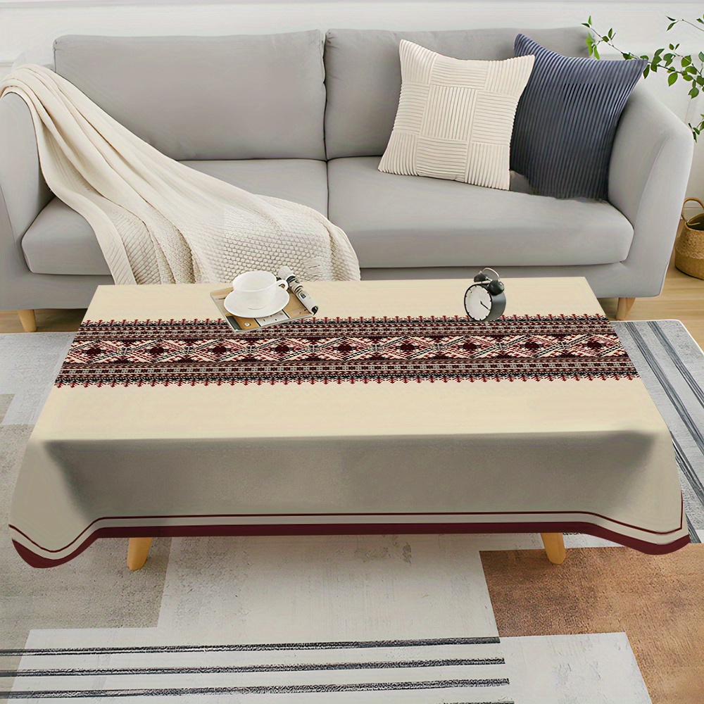 Toalha de Mesa com Estampa Étn - Desk Setup Background avaliação e preço