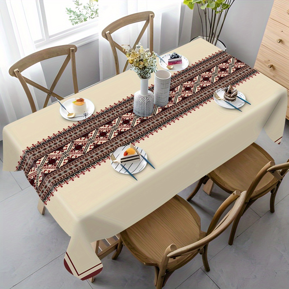 Toalha de Mesa com Estampa Étn - Desk Setup Background avaliação e preço