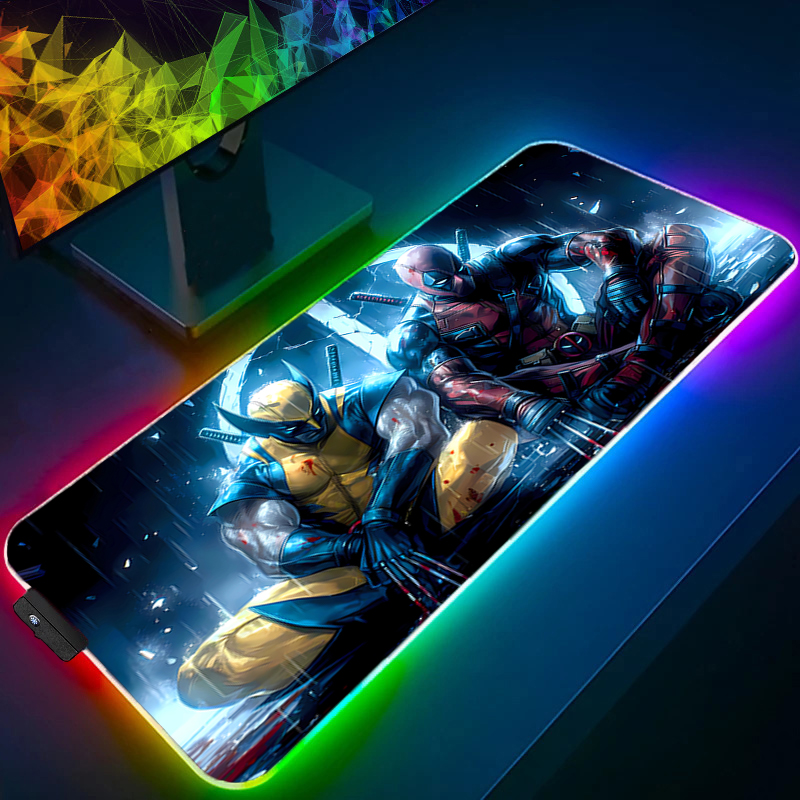Led mouse pad jogos backlight  - Desk Setup Rgb avaliação e preço