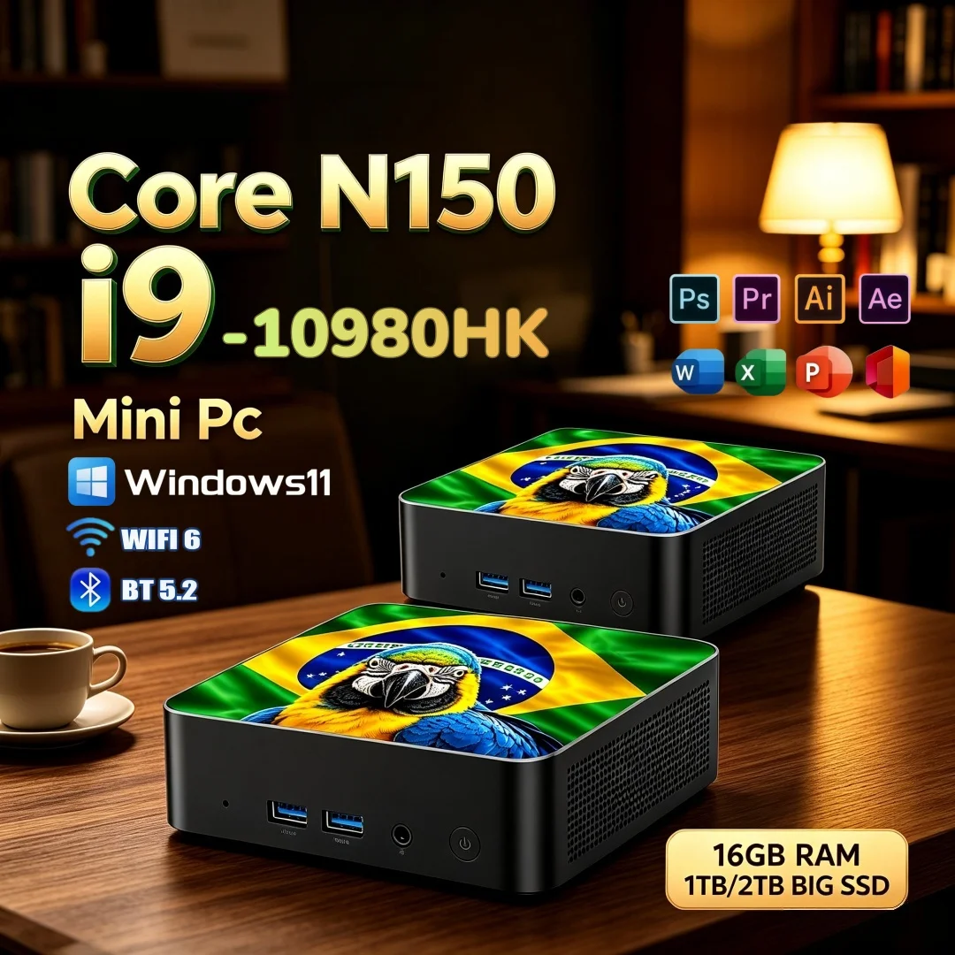 Mini PC I9-10980HK Core N150 1 - Desk Setup For Studying avaliação e preço