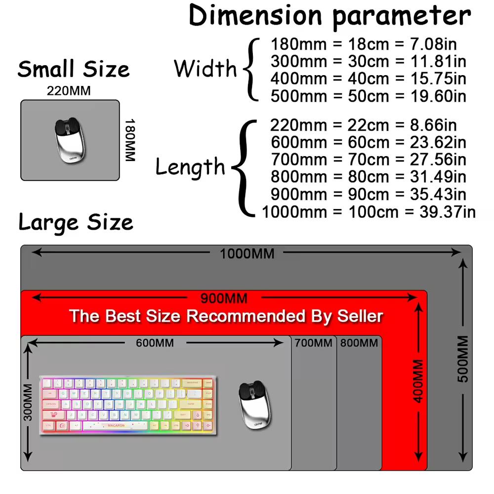 Mouse Pad para Jogos, Tapete d - Desk Setup Ideas avaliação e preço
