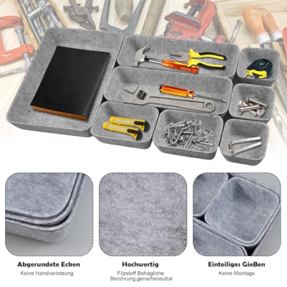 Conjunto de 8 Caixas de Armaze - Desk Drawer Unit avaliação e preço