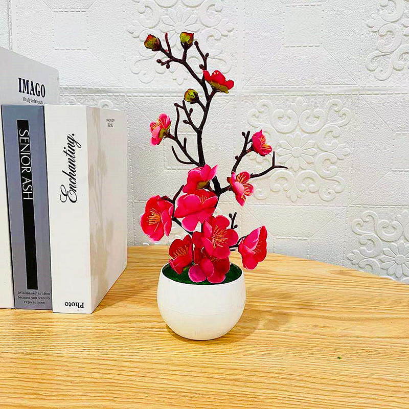 Simulação de ameixa vaso de fl - Desk Setup Background avaliação e preço