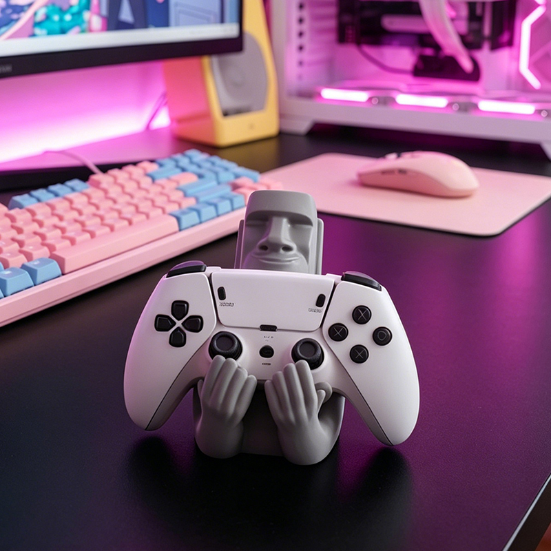 Escultura de Resina Moai da Il - Desk Setup Xbox avaliação e preço
