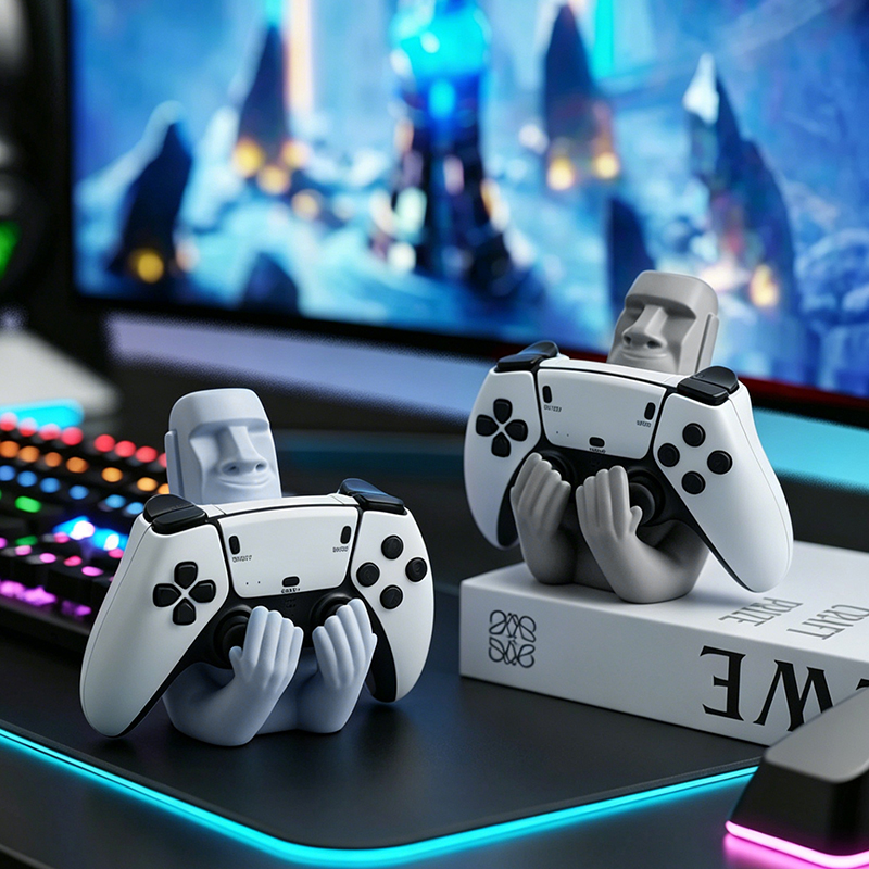 Escultura de Resina Moai da Il - Desk Setup Xbox avaliação e preço