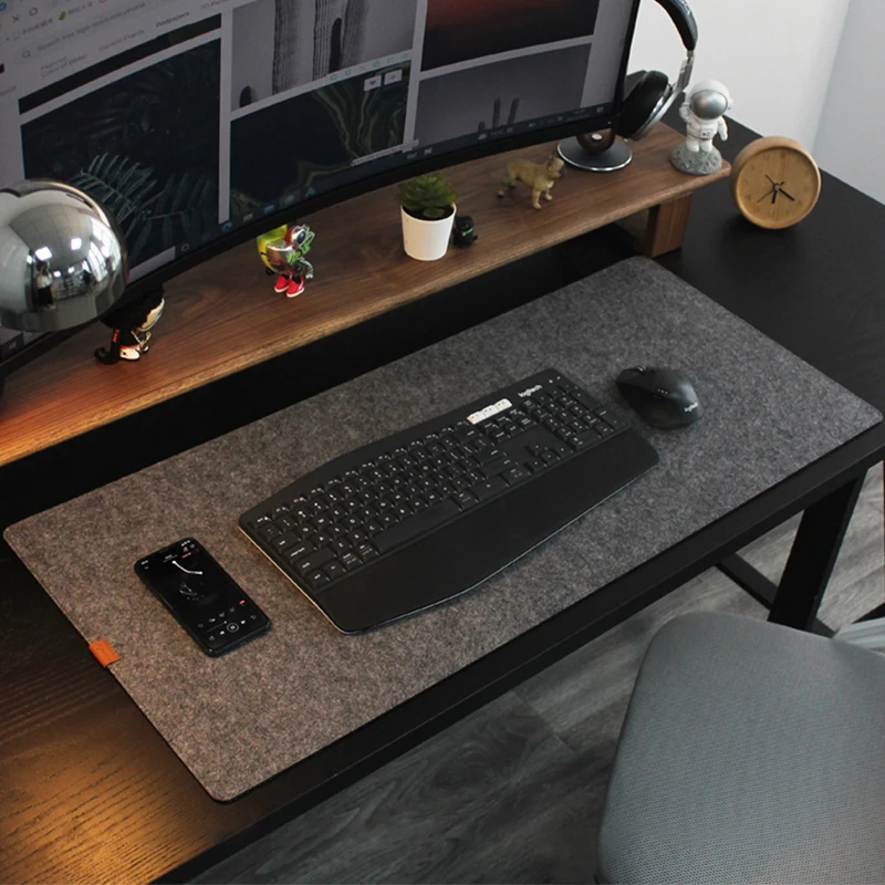 Tapete de Feltro de Lã para Mo - Desk Setup Ideas avaliação e preço