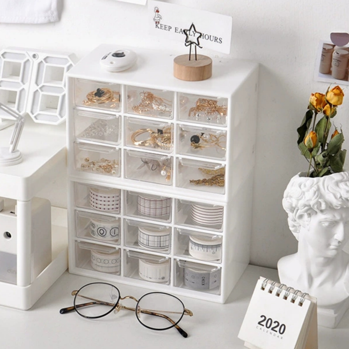 Caixa de armazenamento de mate - Desk Drawer Unit avaliação e preço