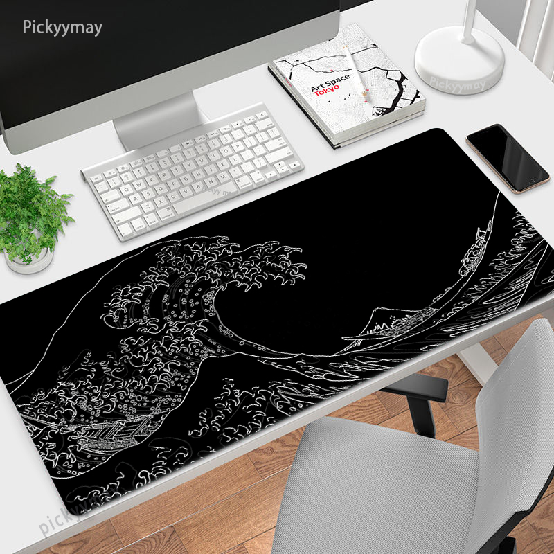 Grande mousepad japão grande o - Desk Setup Blue avaliação e preço