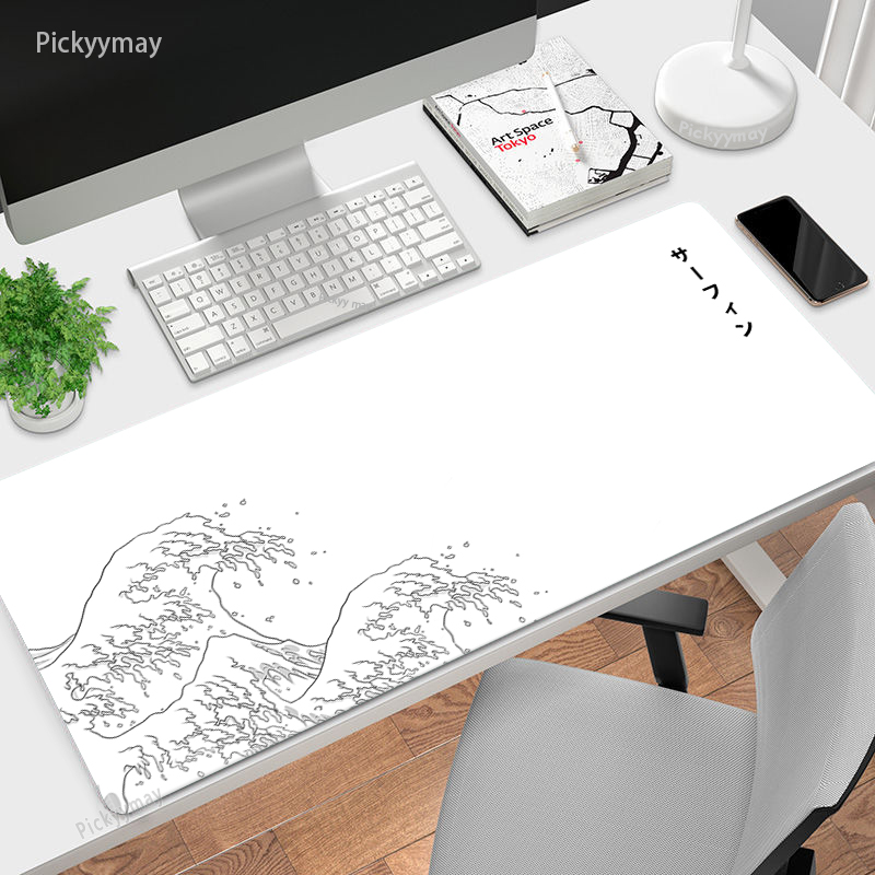 Grande mousepad japão grande o - Desk Setup Blue avaliação e preço