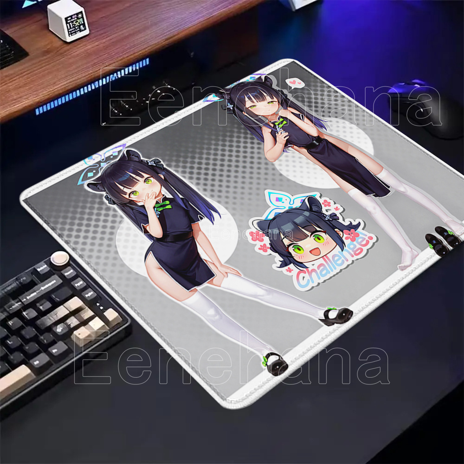 Alice ‌   Mouse Pad Nozomi Hik - Desk Setup Blue avaliação e preço