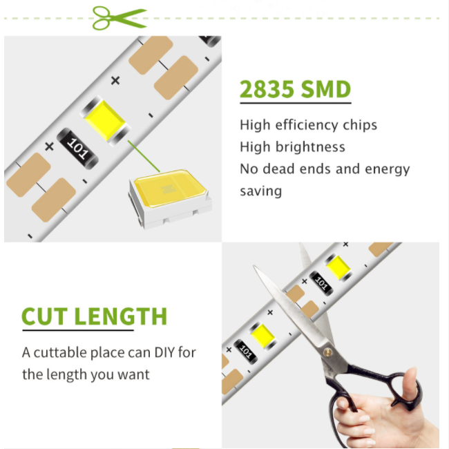 Fita de LED USB 2835SMD DC5V F - Desk Setup Background avaliação e preço