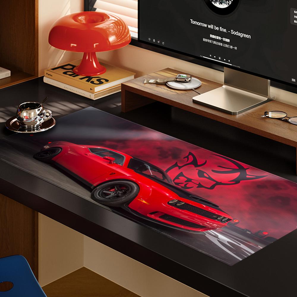 D-dodges carro legal mouse pad - Desk Setup Ideas avaliação e preço