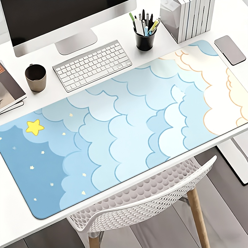 Mouse Pad Nuvem Azul Suave e E - Desk Setup Blue avaliação e preço