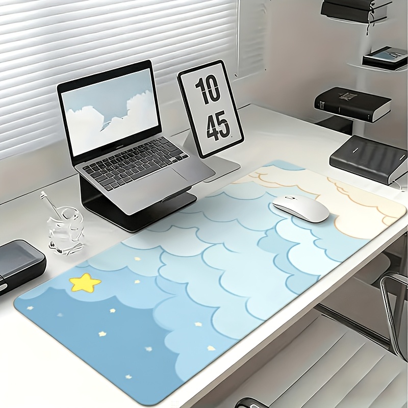 Mouse Pad Nuvem Azul Suave e E - Desk Setup Blue avaliação e preço