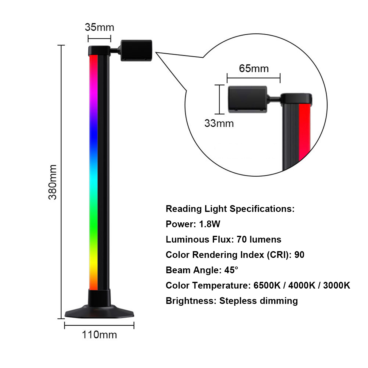 Barra de Luz Inteligente LED R - Desk Setup Background avaliação e preço