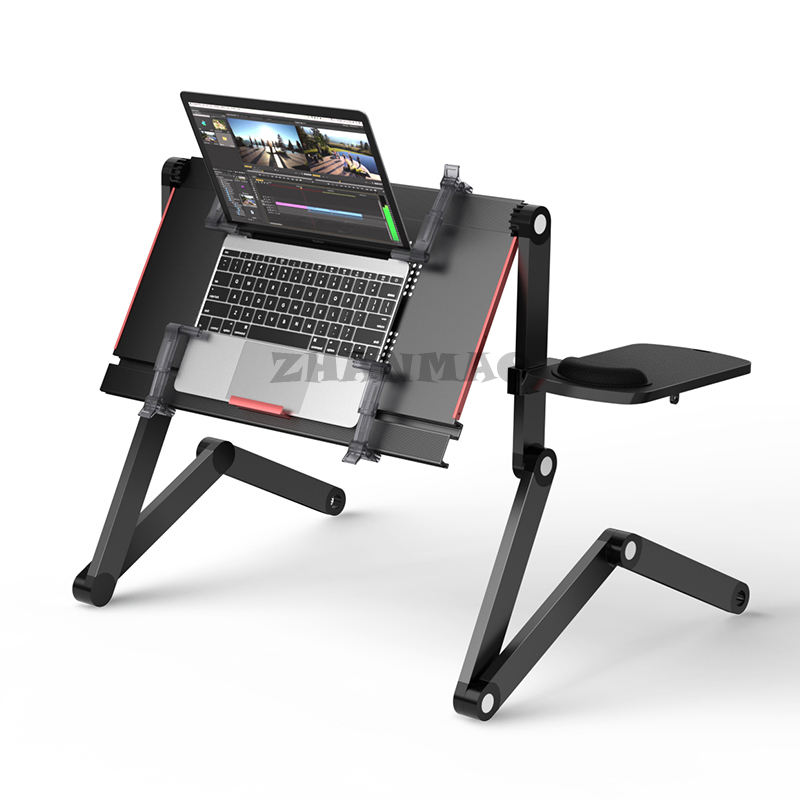 Deitado plano na cama, mesa pa - Desk Setup Ideas avaliação e preço