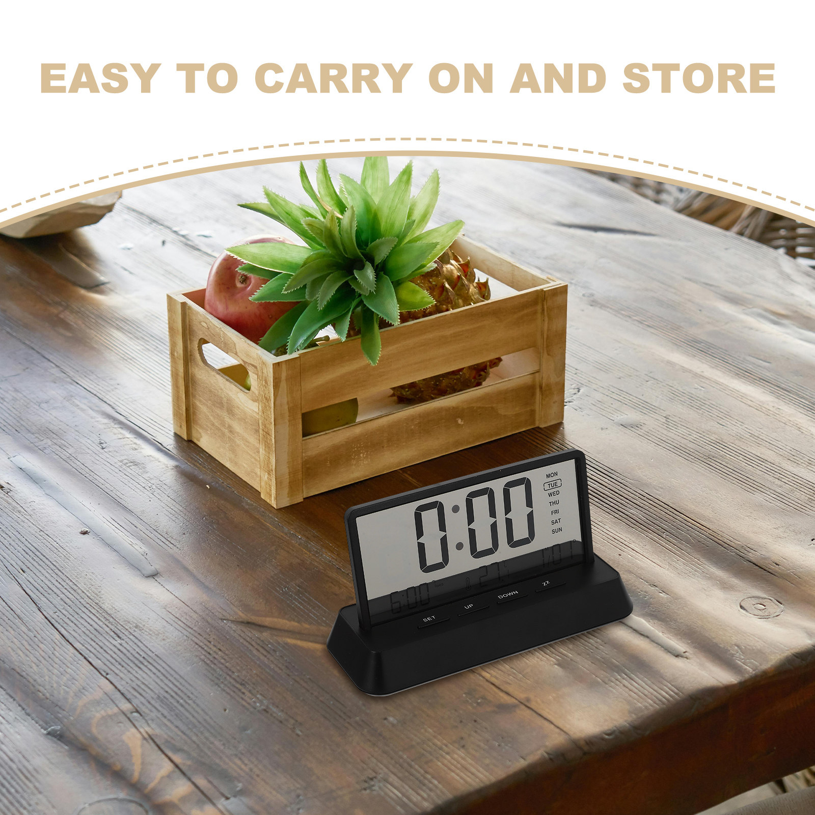 Relógio Despertador Digital Pe - Desk Setup For Office avaliação e preço