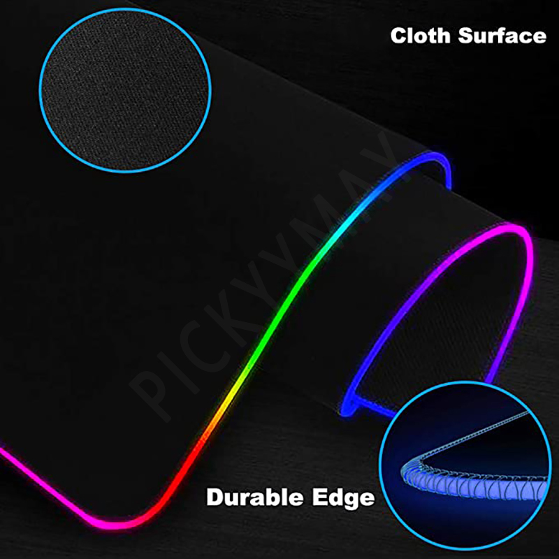 Grande rgb mouse pad bonito ga - Desk Setup Blue avaliação e preço
