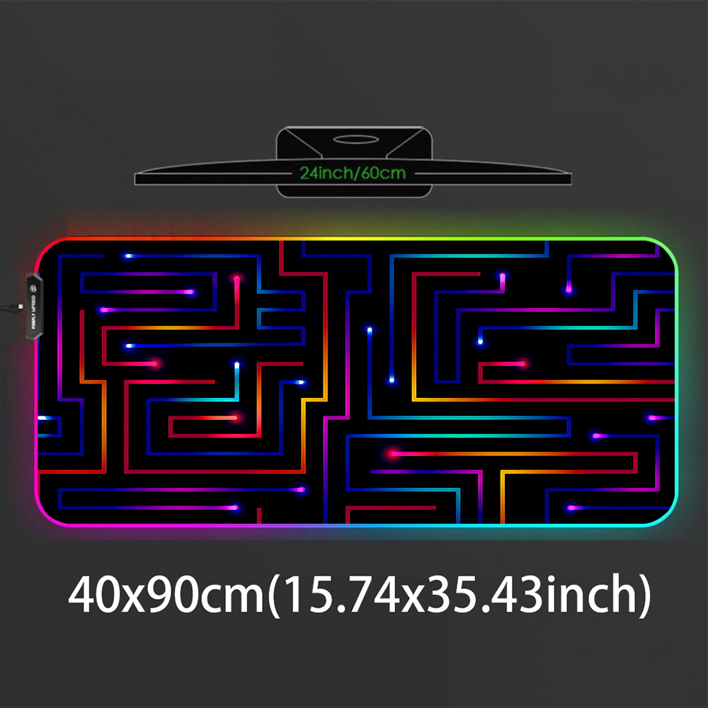 Mouse Pad XXL 900x400 Neon Cir - Desk Setup Gaming Pc avaliação e preço