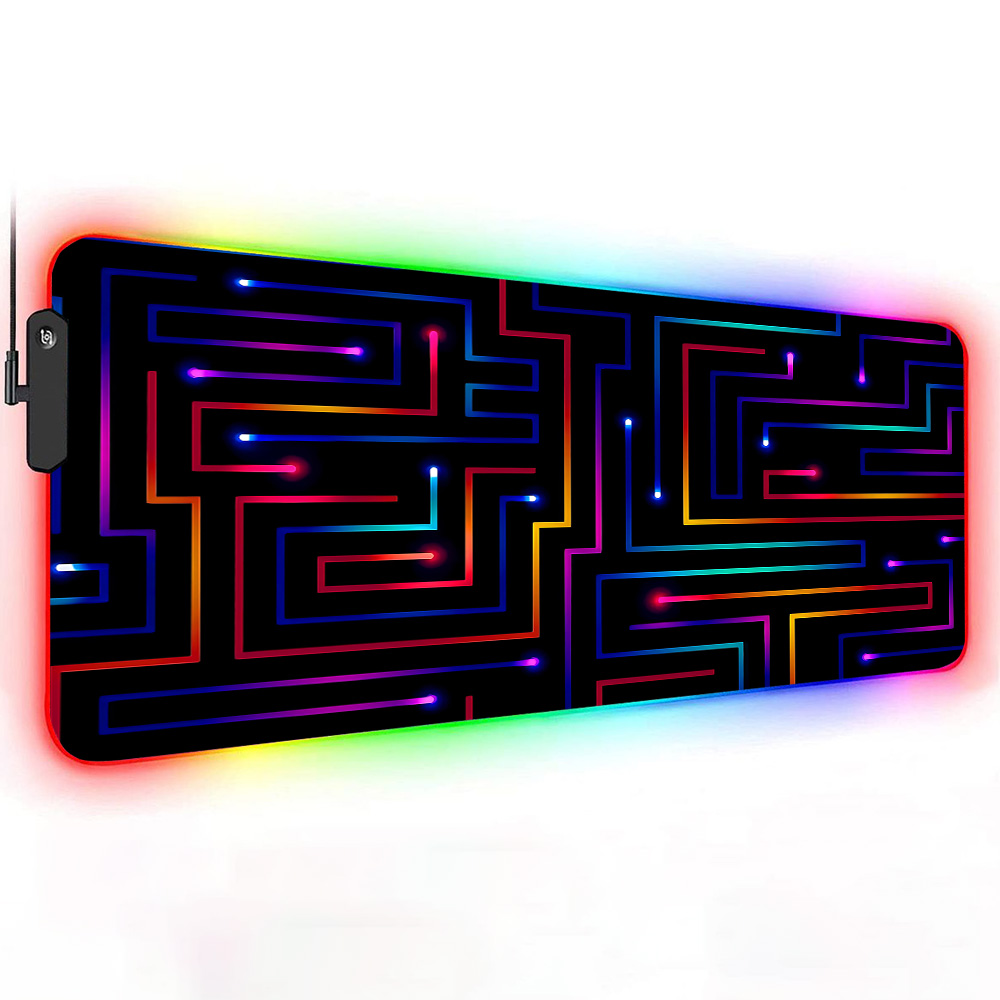 Mouse Pad XXL 900x400 Neon Cir - Desk Setup Gaming Pc avaliação e preço